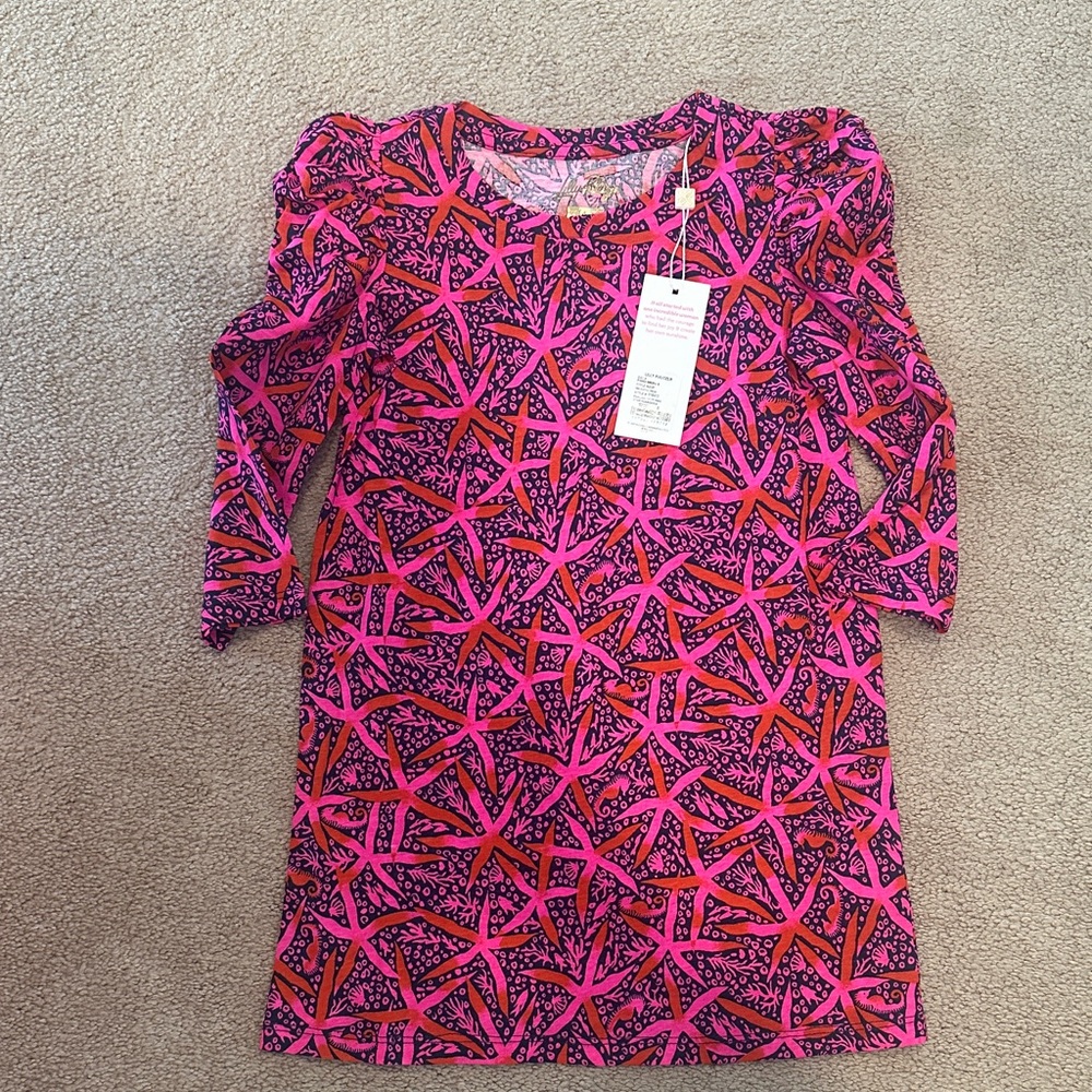 Lilly Pulitzer Pink and Orange Starfish Dress